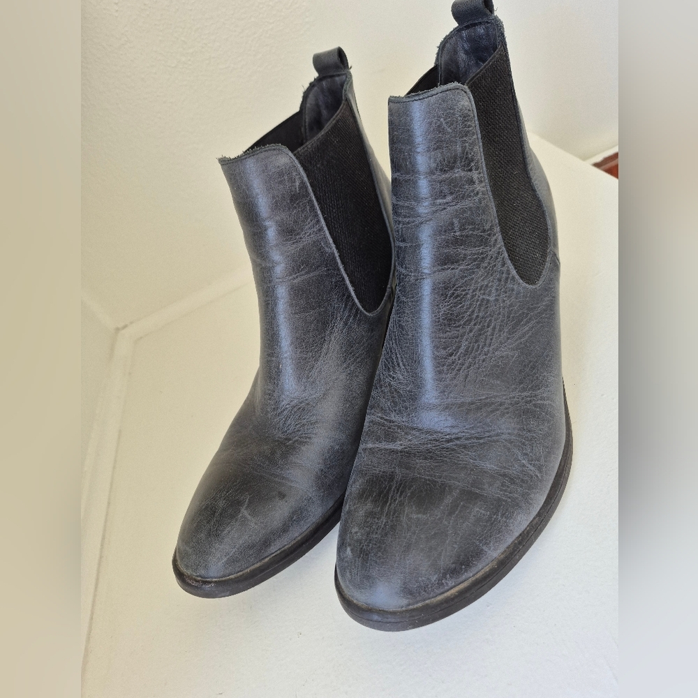Bueno Leather Heeled Boots Size 40 Or 9 - Picture 2 of 8